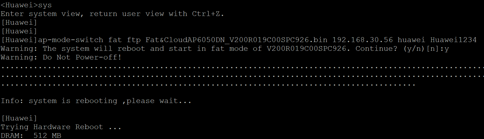 Huawei AP6050DN ap-mode-switch fat Huawei AP6050DN ap-mode-switch fat