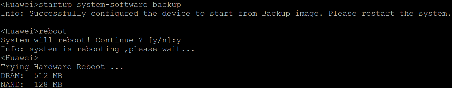 Huawei AP6050DN startup system-software backup Huawei AP6050DN startup system-software backup