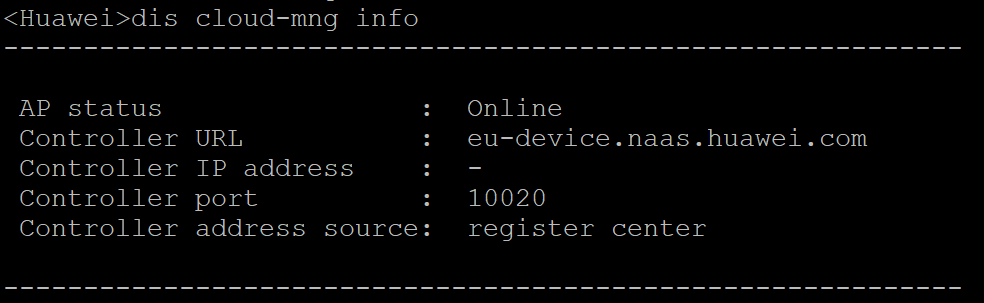 Huawei iMaster NCE-Campus display cloud-mng
