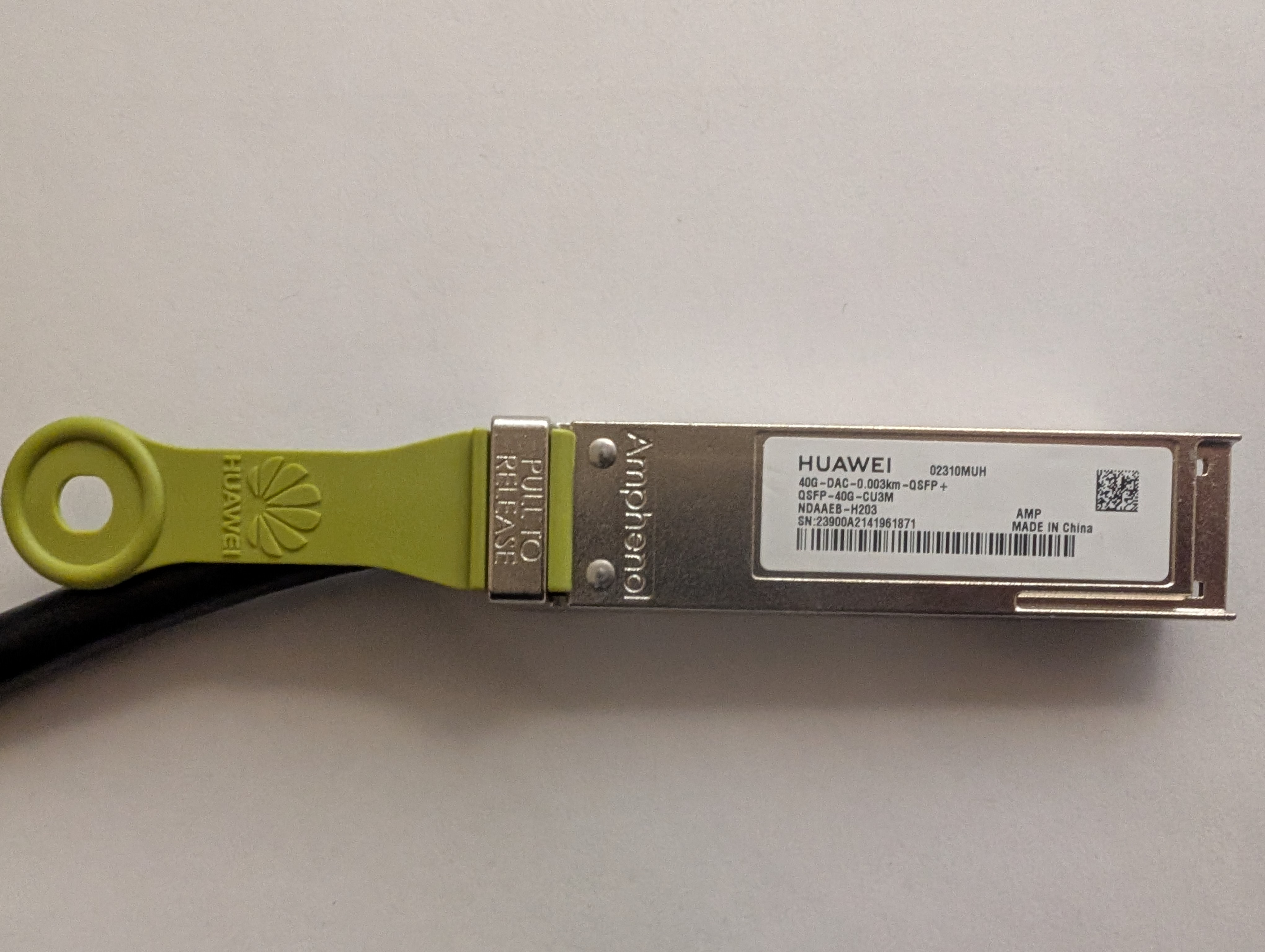 Huawei 40Gbps QSFP+ Passive Cable 3m